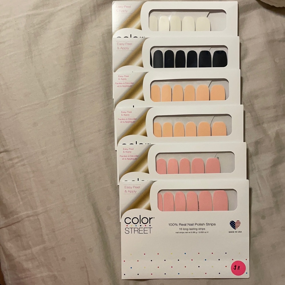 Nail color strips